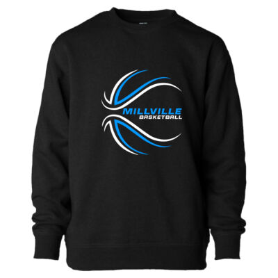 Basketball Design 1 - Youth Lightweight Special Blend Crewneck Sweatshirt Thumbnail