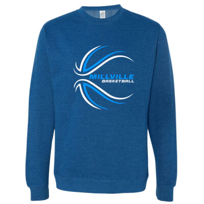Basketball Design 1 - Unisex Midweight Crewneck Sweatshirt Thumbnail