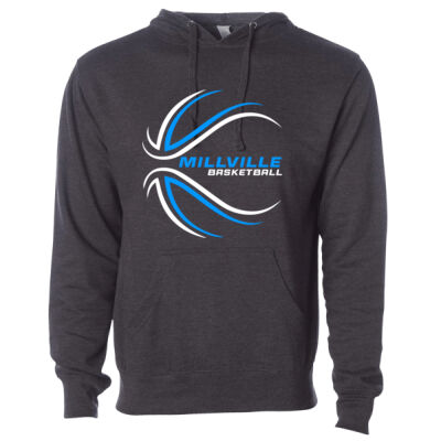 Basketball Design 1 - Midweight Hooded Sweatshirt Thumbnail