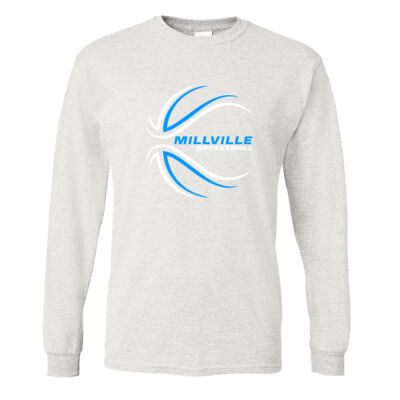Basketball Design 1 - DryBlend® 50/50 Long Sleeve T-Shirt Thumbnail