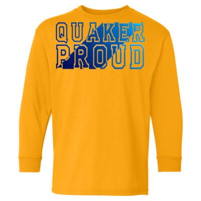 Quaker Proud Design 1 - Heavy Cotton™ Youth Long Sleeve T-Shirt Thumbnail