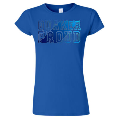 Quaker Proud Design 1 - Women's Softstyle® T-Shirt Thumbnail